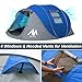 AYAMAYA Pop Up Tent 6 Person Easy Pop Up Tents for Camping with Vestibule, Double Layer Waterproof Instant Setup Popup Tent Big Family Camping Tents Beach Pop-up Tent Space for 2/3/4/5/6 People Man