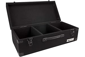 ODYSSEY C45200 Carpeted Case for 45 RPM Vinyl Records with Surface Mountable Hardware