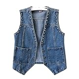 PERFEKTE WAHL FÜR EIN GESCHENK: Unsere Jeansjacke ist modisch und für Frauen, Mädchen, Jugendliche, Junioren, Damen und Studenten geeignet. Perfektes Geschenk für Ihren Liebhaber, Freundin, Frau, Tochter und Schwester für fast alle Veranstaltungen wie Geburtstag, Neujahr, Thanksgiving, Weihnachten, Valentinstag und Lehrertag.
