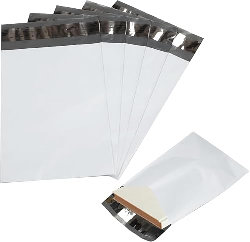 Paquete de 500 sobres de polietileno de 5 x 8.5 pulgadas, paquete de 500 sobres de polietileno de plástico impermeable, sobres de envío, sobres