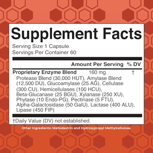 MaryRuth Organics Gluten Enzymes Capsules | Enzyme Supplement for Gut Health Support | Gluten Digestion | & Nutrient Absorption | Vegan | Gluten Free | 60 Count - Image 3