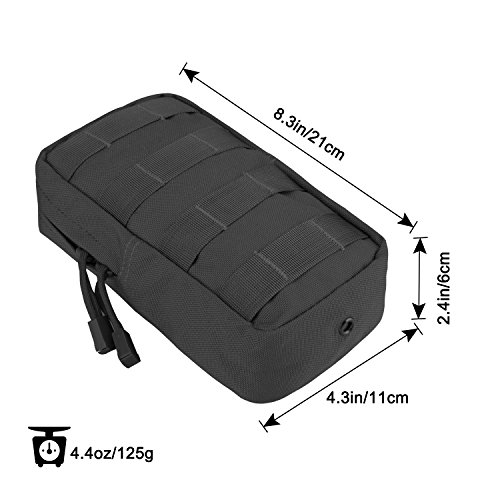 G4Free 2 x Small Tactical Molle Bags Compact Belt Bag Practical Utility Pouch Multifunctional Bum Bag Bag Outdoor Sports Cycling Hiking Equipment - Image 4