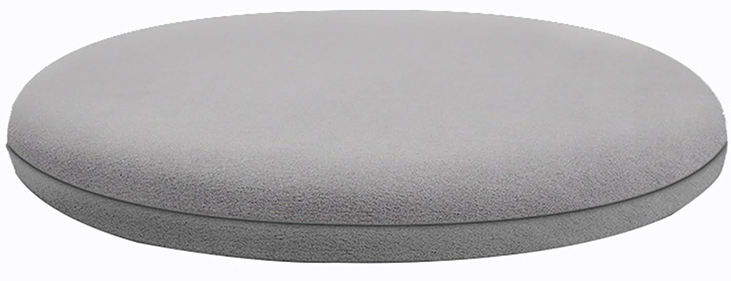 Moismk Grey Round Chair Cushion 40/35/45Cm Seat Cushion Memory Foam Anti-Slip Soft Round Stool Cushion Chair Pad(,Diameter: 40Cm)