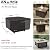 ANartcle 58-60 Inch Outdoor Square Fire Pit Table Cover,600D Heavy Duty Waterproof Outdoor Firepit Cover,58"L x 58"W x 24"H,Black