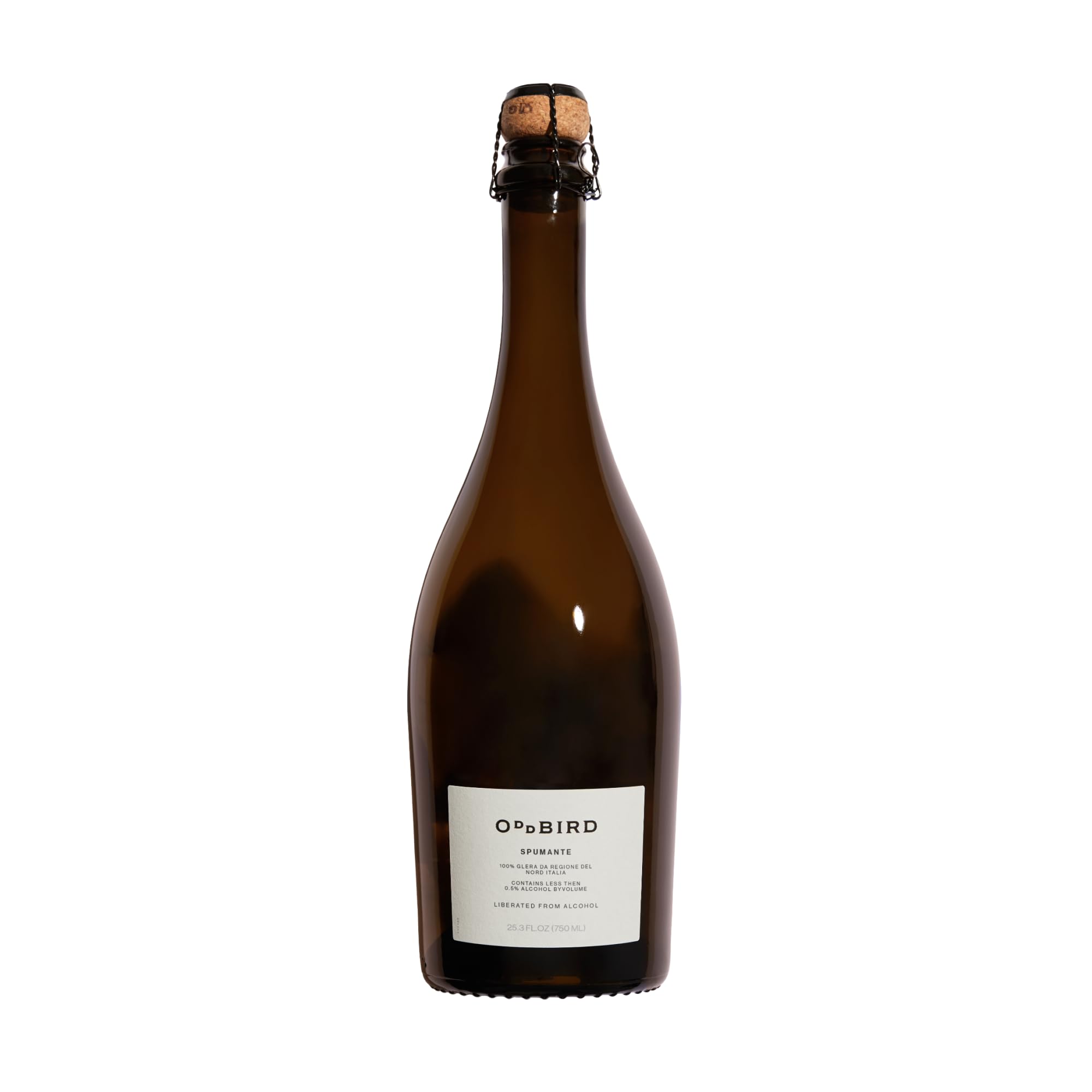 Oddbird Spumante │100% Glera Sparkling Wine │ Non-Alcoholic│ 0%│ 750ml