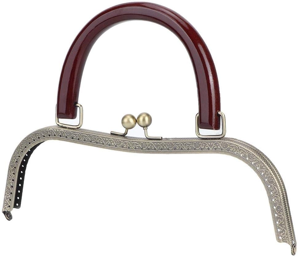 Metal Purse Frame Handle Bag Kiss Clasp Lock for DIY Craft Coin Bag, Purse Making, Bag Making, 10'' x 7.7''