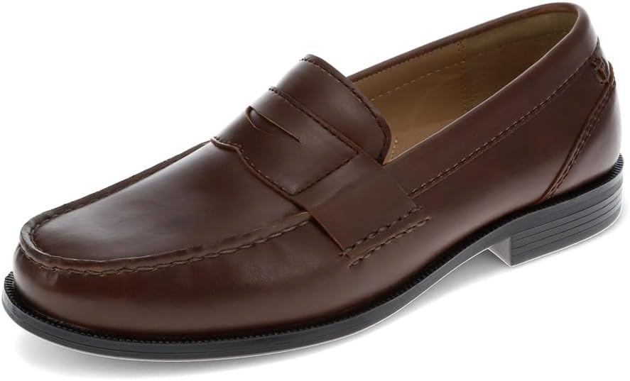 brown penny loafers men
