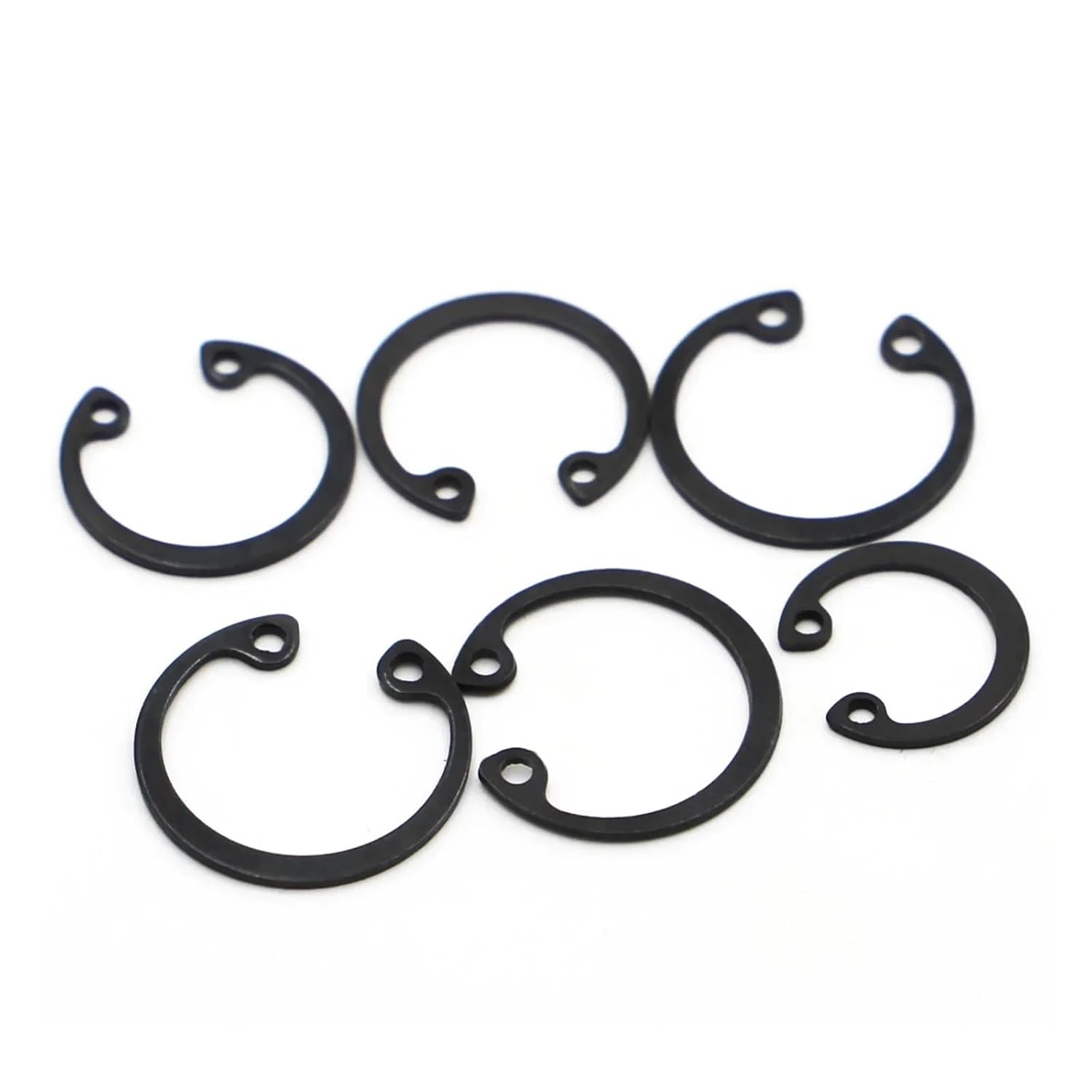 GB893 Circlip M8~M50 C Clips Snap Retaining Ring for Hole Black 65 Manganese Steel Washer Internal Retaining Ring Shaft CircliP(M48 10pcs)