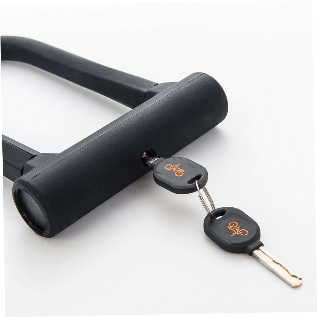 Antivol U Noir pour Vélo et Trottinette, Haute Sécurité | Acier et Abs, 2 Clés de Secours Incluses, Câble Acier pour Verrouillage Renforcé
