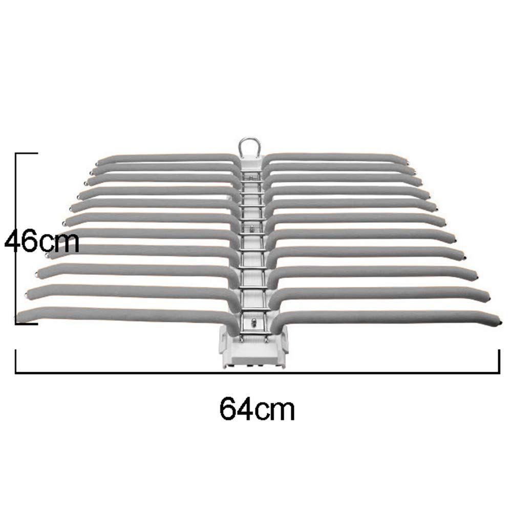 MANG Ausziehbare Hosenbügel Hängestange Hosenhalter Kleiderschrank Kleiderbügel Für Jeans/Hosen/Krawatten Organizer Rack Platzsparend