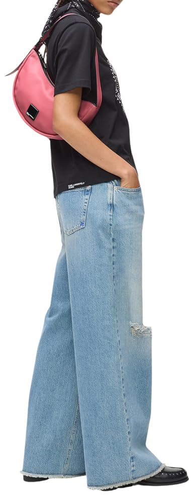 Karl Lagerfeld Jeans, Damskie, Box Logo Soft Half Moon,