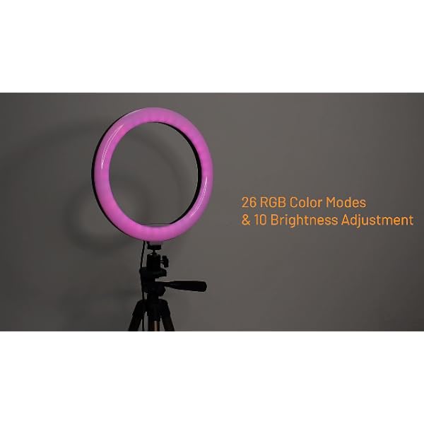 Ringlicht mit Professionelles Stativ Handy, Peyou [26 RGB-Modi] [Ringlicht intelligente Fernbedienung] Ring Light, LED… – Bild 8