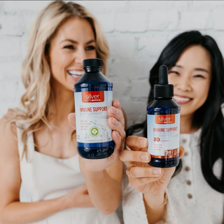 Silver Biotics Multivalent SilverSol Technology Ag₄O₄ 10 PPM Immune Support | Bio-Hacking Immune Building Natural Support | 16 Fl Oz - Image 2