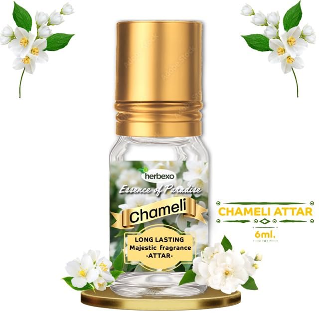 Image of Chameli Attar & Harsingar Attar for Men & Women | Long Lasting Alcohol-Free | 2 x 6ml Roll-On