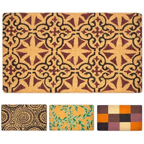 LUA VIKA Coir Welcome Mat for Indoor and Outdoor Cover