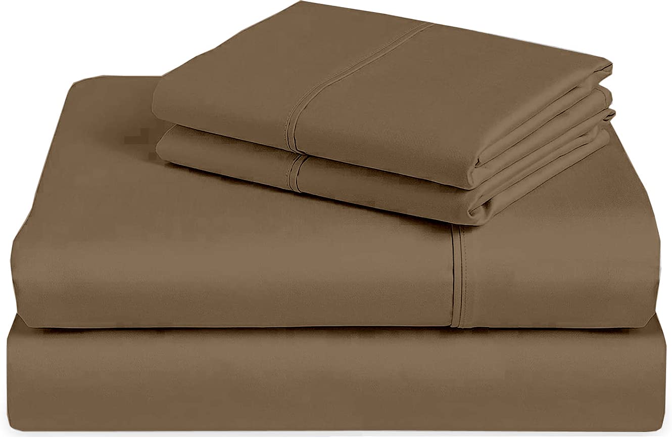 RV Short King Sheets Set 4 Pc, 100 Egyptian Cotton 400 Thread Count