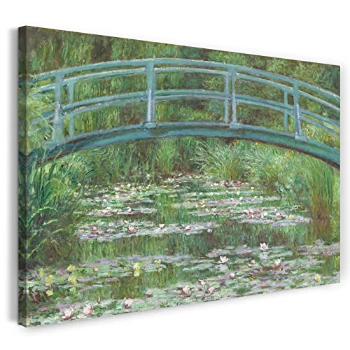 Printed Paintings Impresión sobre Lienzo (60x40cm): Claude Monet   El Puente japonés (1899)