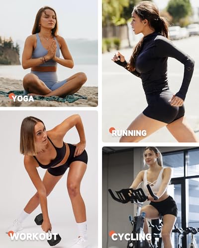 GAYHAY High Waisted Biker Shorts for Women - 8"/5"/3" Soft Black Spandex Shorts for Workout Volleyball Yoga Dance4