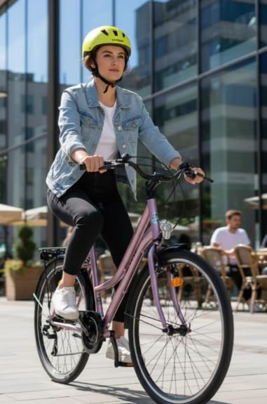 Bisan Smile 26 Jant 7 Vites Şehir Tur Bisikleti Pudra Pembe - Görsel 2