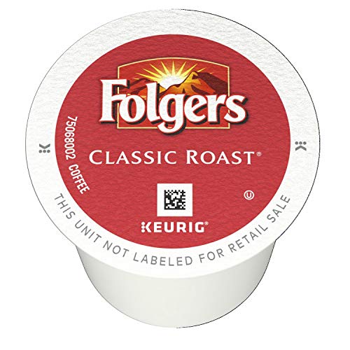 Folgers Classic Roast Medium Roast Coffee, 144 K Cups for Keurig Makers