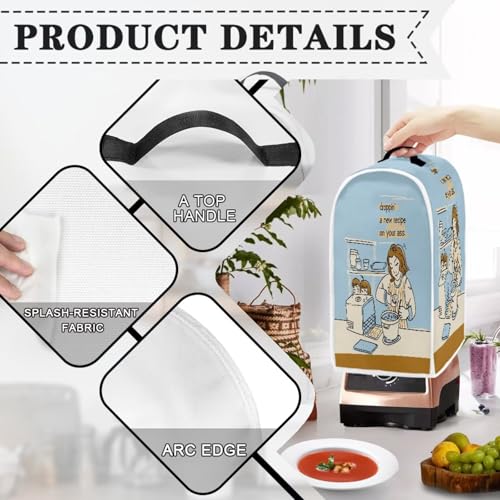 Funda para Licuadora con Estampado Cartoon, Poliéster miniatura 4