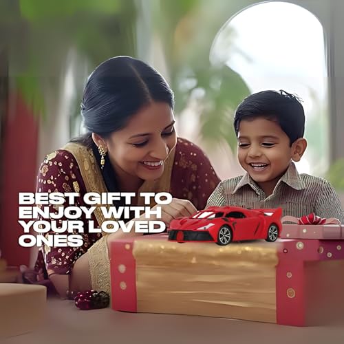 Image of Remote Control Car for Kids |Rechargeable High Speed RC Car with Lithium Battery |Type-C Charging |LED Headlights |Red
