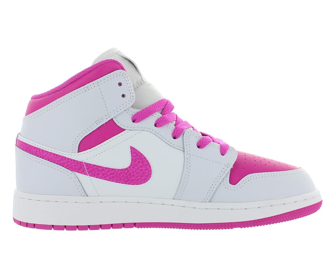 Jordan 1 Mid - Schwarz, Zementgrau, Feuerrot, Weiß