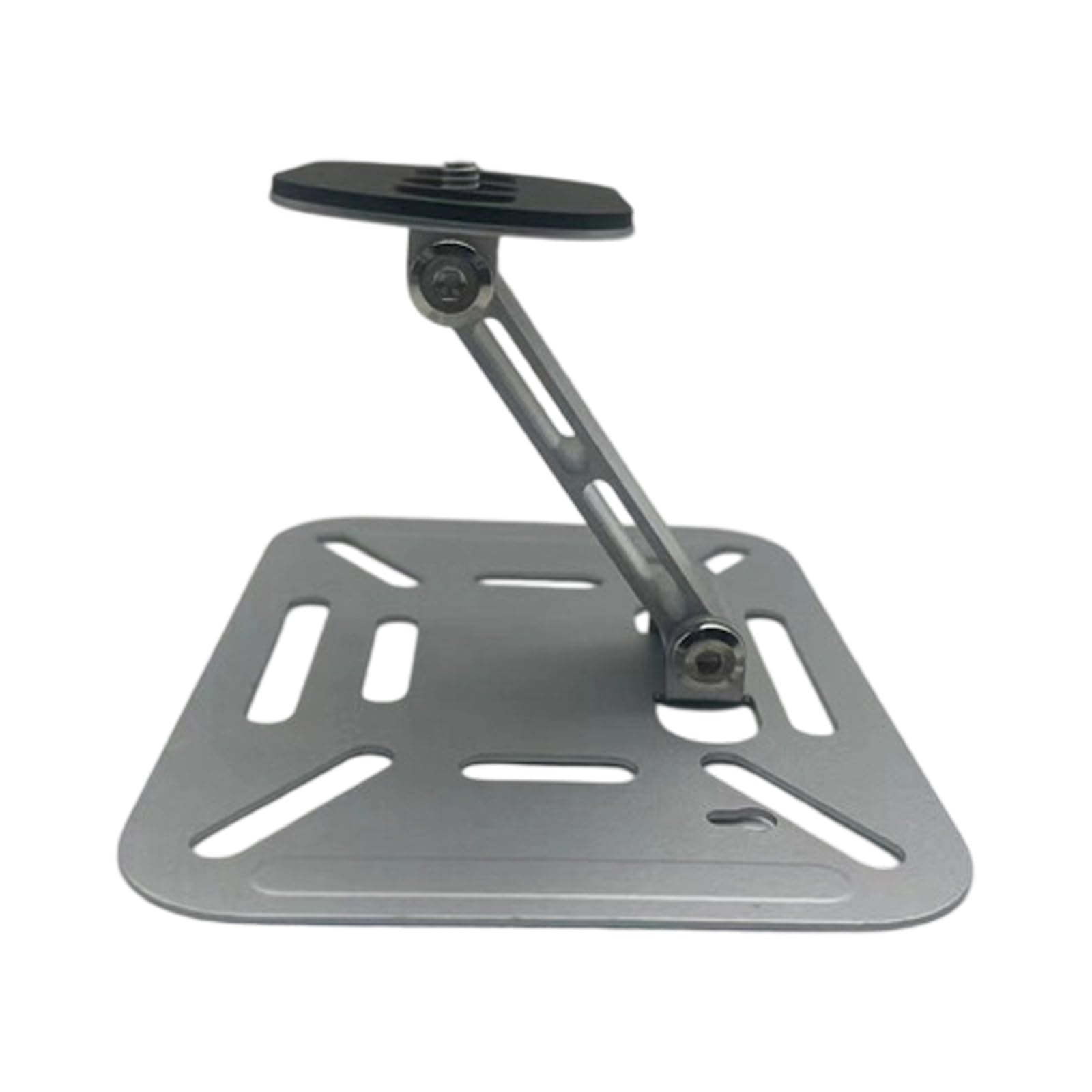 Jazuaiao Projector Stand Heavy Duty Carbon Steel Holder Double-tiered Quick Setups for Optimal Viewing Foldable Projector Desk Stand