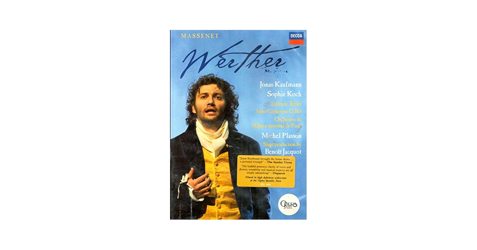 Amazon.com: Massenet: Werther[2 DVD] : Jonas Kaufmann