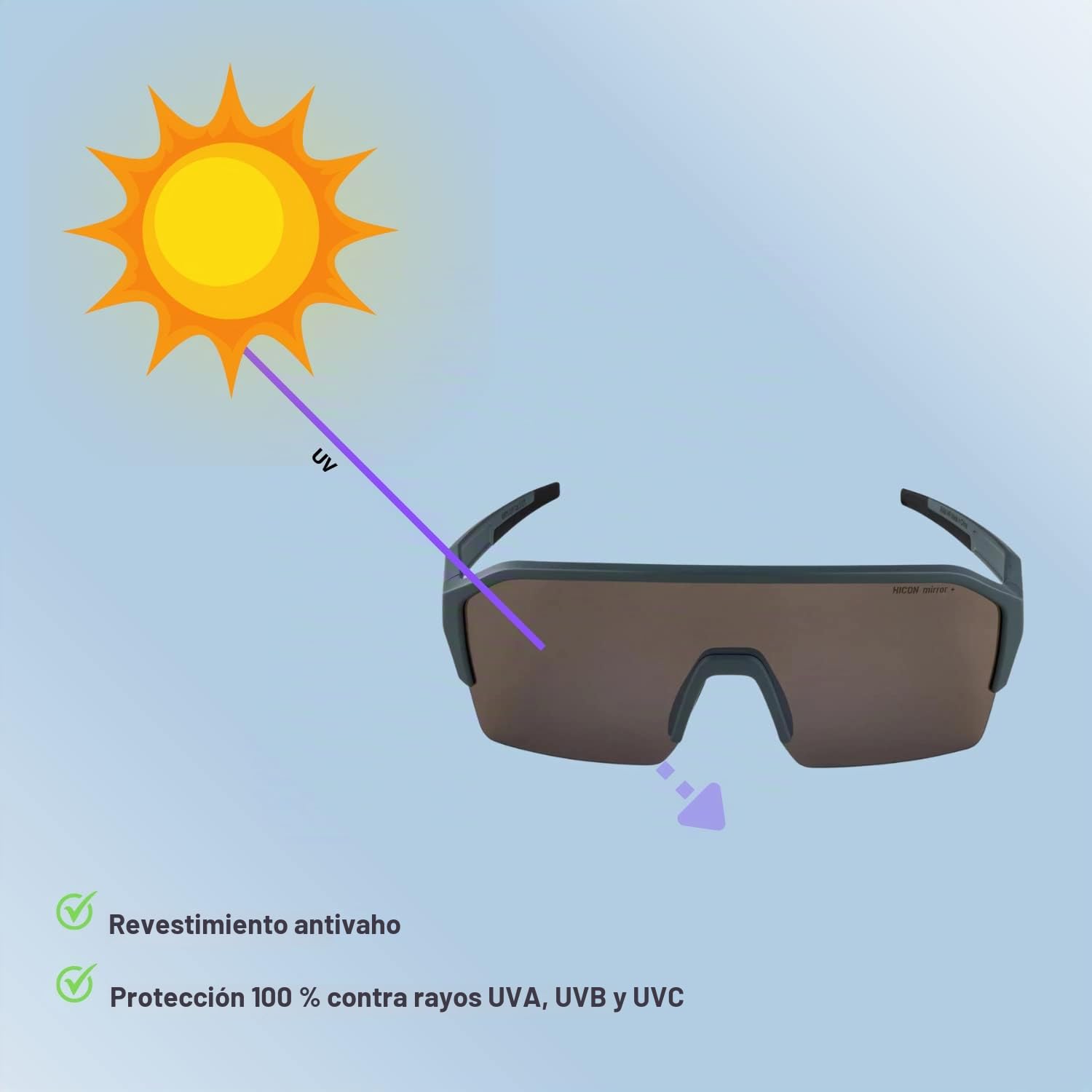 ALPINA RAM HR Q-LITE V - Verspiegelte, Kontrastverstärkende & Beschlagfreie Sport- & Fahrradbrille Mit 100% UV-Schutz Für Erwachsene