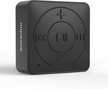 MIPEACE Bluetooth Adapter for Headphones, 3.5mm Aux Bluetooth Receiver with Bluetooth 5.3, Hands-Free Calls, Built-in Mic, Easy Plug & Play for Car Stereo & Speakers Black