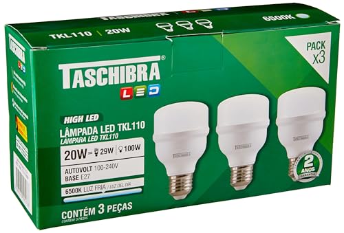LÂMPADA LED TKL 110 / 20W 6500K PACK 3X