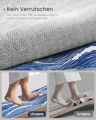 Tapis de chambre ukiyo-e indigo pour bureau calme - 6