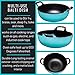 Bruntmor 3 Qt Enamel Cast Iron Balti Dish - Nonstick Handi for Curries, Asian Wok, Dutch Oven for Casseroles, Stovetop Stir Fry Pan