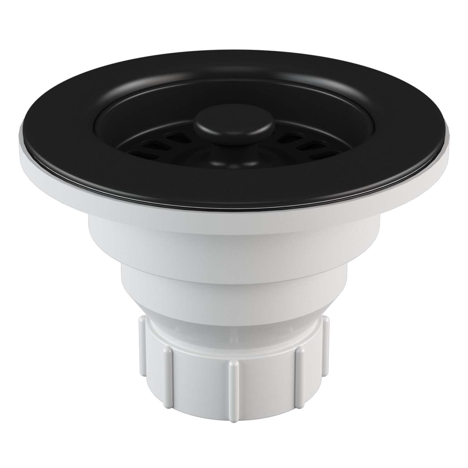 Lexicon Quartz Kitchen Sink Strainer with Decorative Matte Black