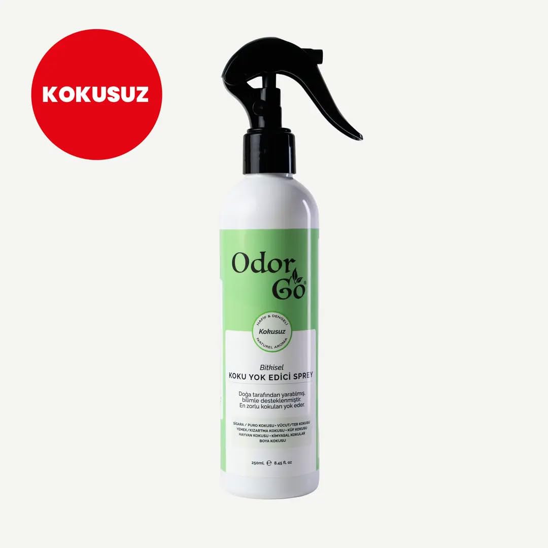 ODORGO Koku Yok Edici Sprey 250ml – Ani Kokulara Anında Bitkisel Çözüm – Kumaş ve Ortam – Vegan