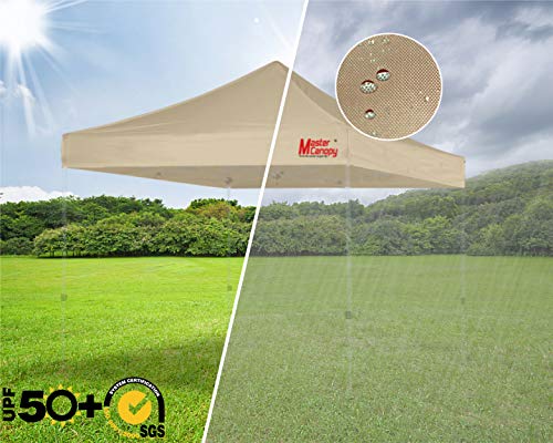 Image of MASTERCANOPY 8x8 Replacement Pop Up Canopy Top for Kingkong Frame Beige
