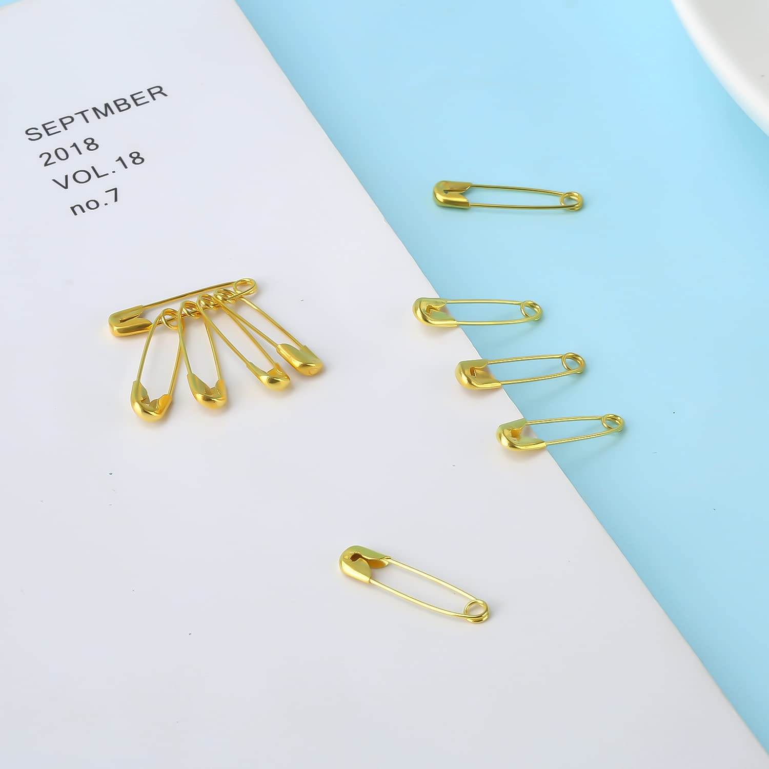 Lot De 150 Mini épingles à Nourrice En Métal De 19 Mm Pour Vêtements, Couture, Artisanat, Fabrication De Bijoux (doré