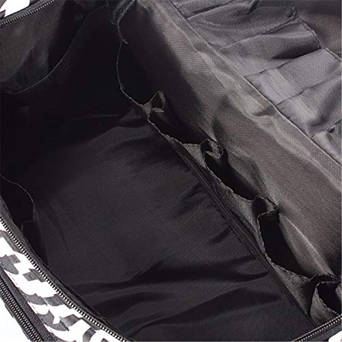 Hairdressing Bag, LuckyFine Professional Salon Hair Tools Hairdressing Bag, Large Capacity Hair Stylist Cosmetic Organizer with Accessory Pockets, For both hand or shoulder carry - Travel Luggage