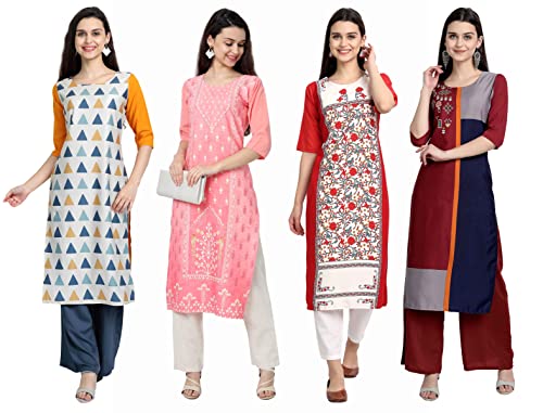 Image of Women's Crepe Straight Kurta