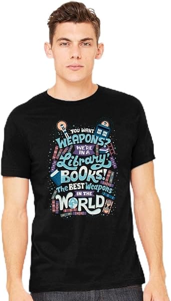 TeeFury - Books are The Best Weapons - Mens Reading, Books, T-Shirt