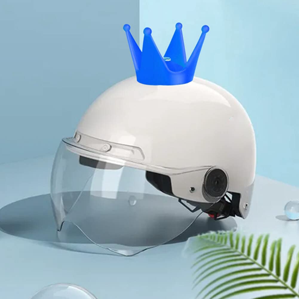 fahrradhelm mit krone Katutude Motorrad Helm Auto zubehör, Saugnapf Krone Helm Dekoration, Mini Krone Motorradhelmhorn für Kinder und Erwachsene Motorrad-Fahrrad-Ornament-Zubehör Auto & Motorrad Zündapp E-Bike Green 4.0 optimal-functioning-performance Set:4 Paar