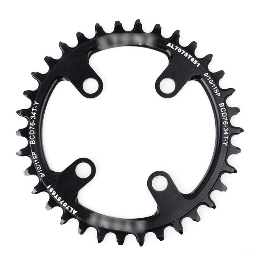 Platos para Bicicletas Plato de Bicicleta 76 BCD, círculo 76mm for MTB, Anillo Cadena Repuesto, Rueda Dentada Escalada Dientes Anchos Estrechos