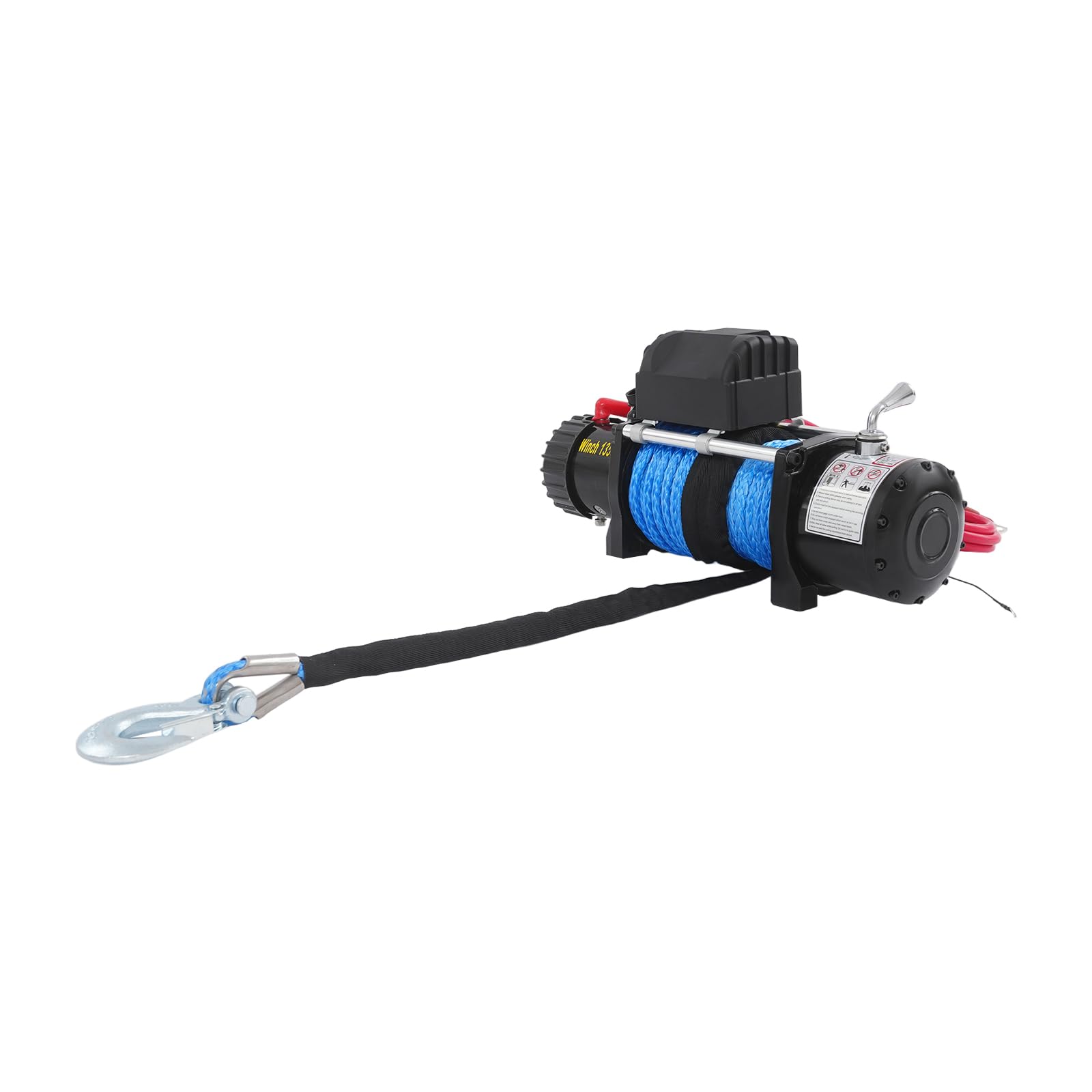Verricello elettrico da 13500 libbre con funzione di blocco, lunghezza 26 m, verricello elettrico, per ATV, UTV, SUV, pickup, fuoristrada