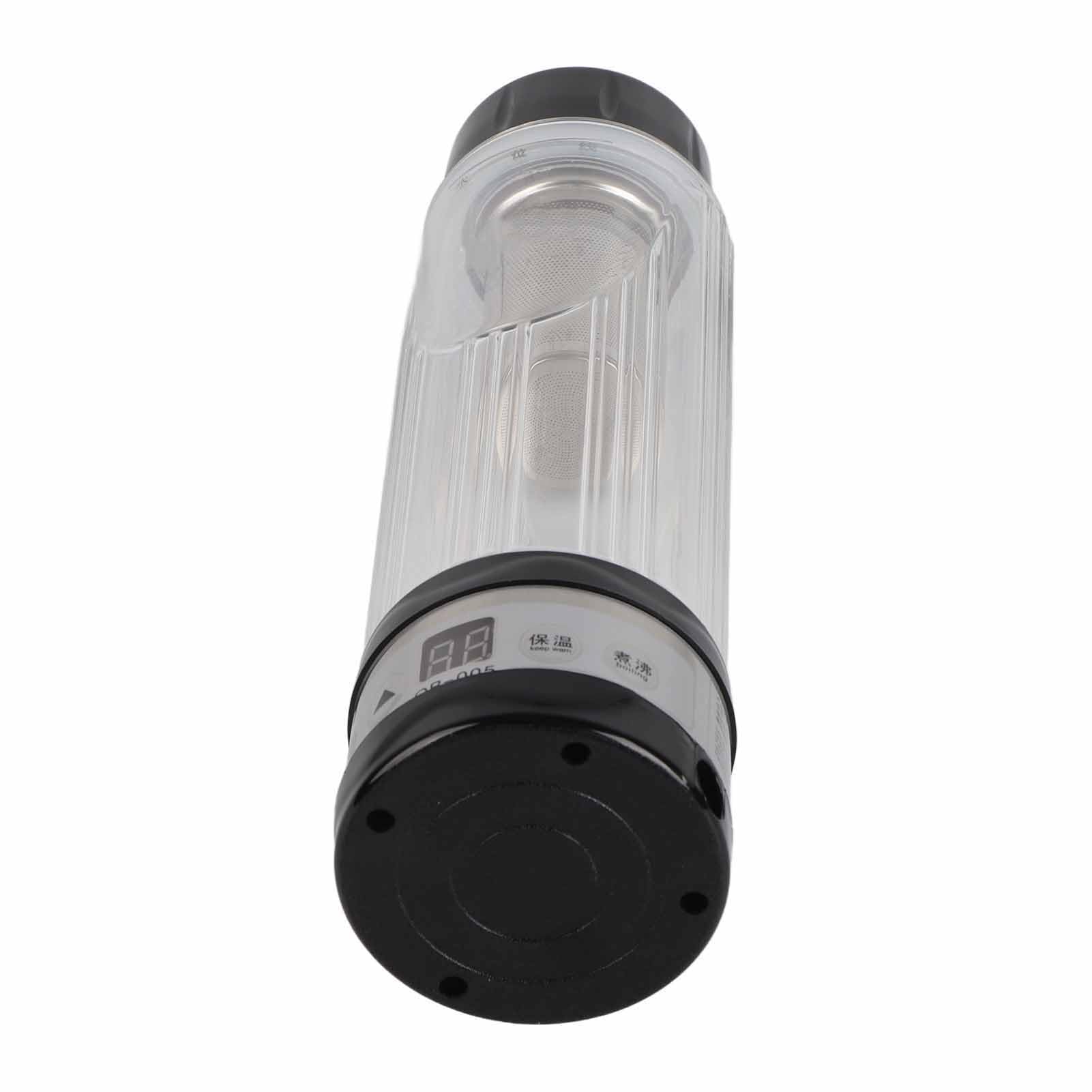 Hervidor de Agua para Coche, Calentador de Botellas para Coche, para Coche, Hervidor Eléctrico para Coche, Taza Calefactora para Coche, 12 V/24 V, 95 W, 420 Ml, Taza