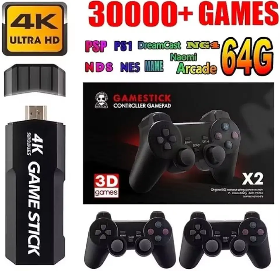Game stick x2 gd10 30mil jogos, videogame, stick, retro games