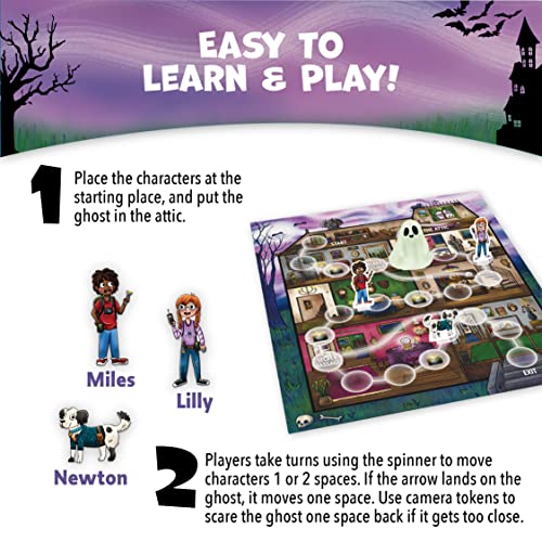 Juego de Mesa Cooperativo Ghost in the Attic para Niños miniatura 5