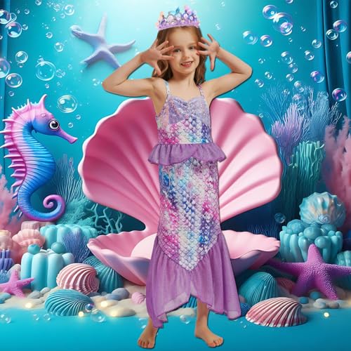 Disfraz de Sirena para Niñas 11-12 Años miniatura 6