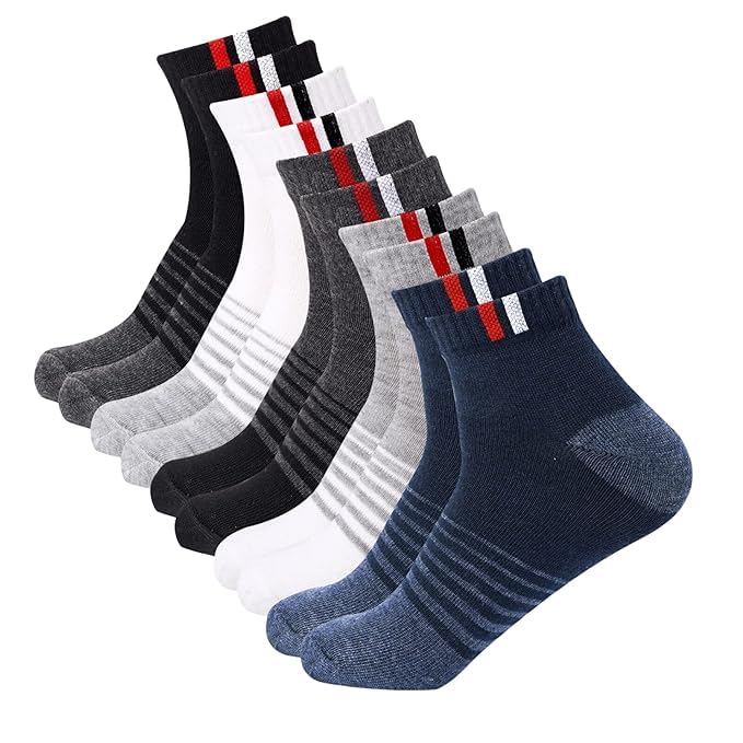 unaar Premium Men's Crew Socks – Ultimate Comfort & Durability for Everyday Wear, Soft Cotton Blend, Cushioned Support, Breathable, Pack of 5 (Multicolor)-picture-37