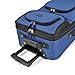 U.S. Traveler Rio Softside Expandable Carry-on Rolling Luggage, Royal Blue, 2 Wheel Set